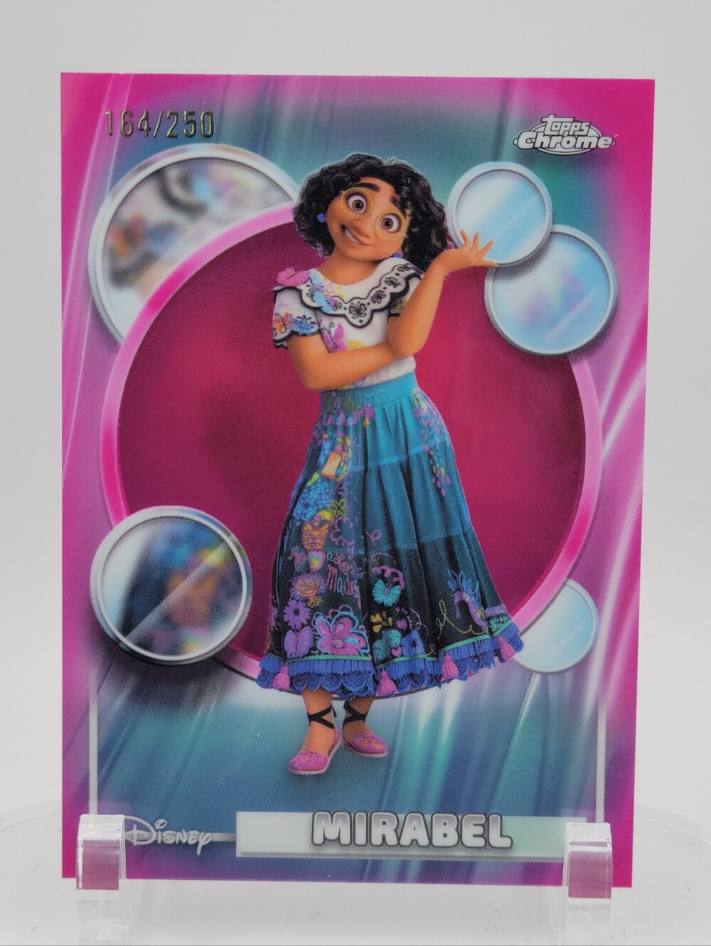 2026 Topps Chrome Disney #5 Mirabel Pink Refractor 119/250 Encanto Card